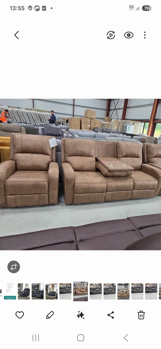 Brand new Ashley 3 plus recliner sofas reduced