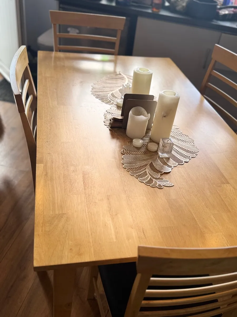 Dining table with 4 chairs - Image 3