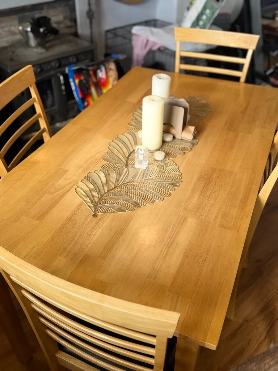 Dining table with 4 chairs - Image 4