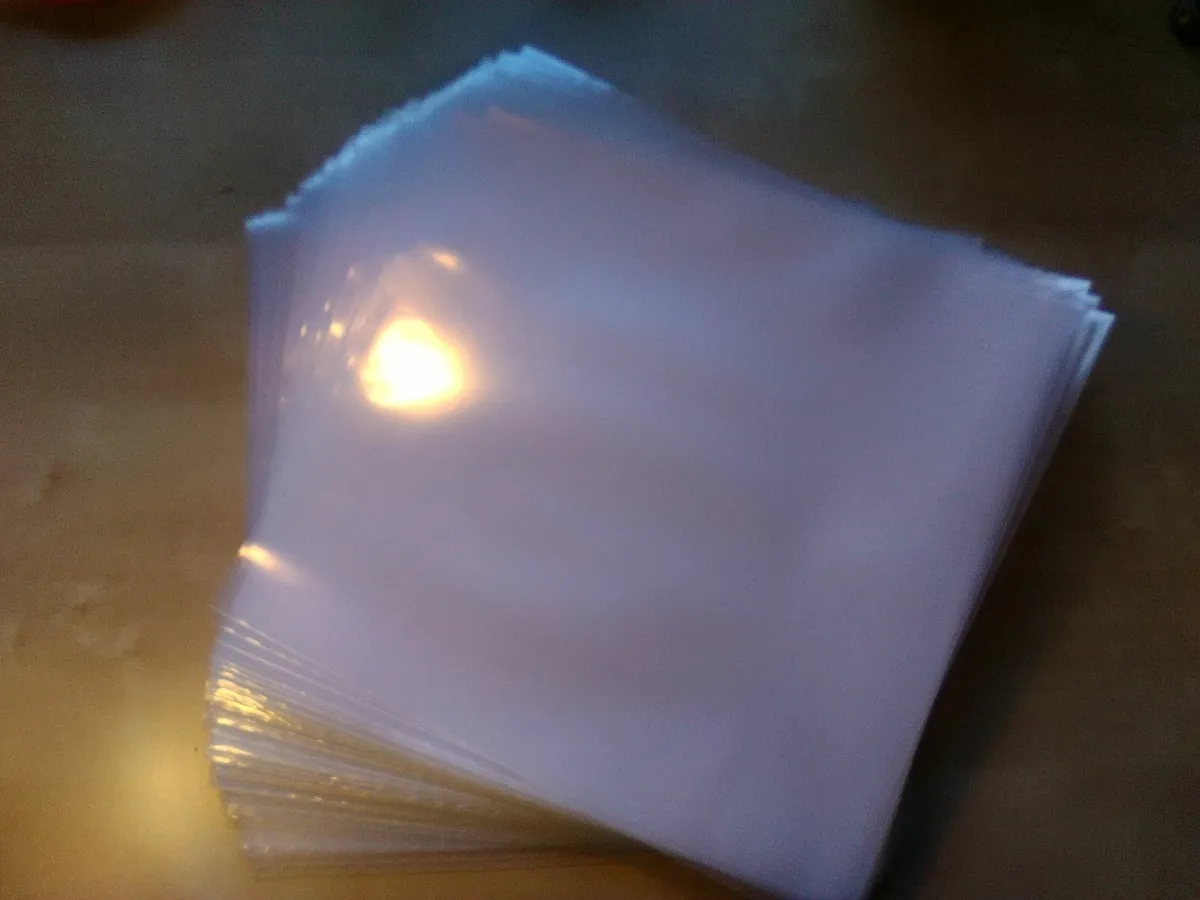 10" Vinyl Record Plastic Cover Outer 78s Sleeves - Image 3