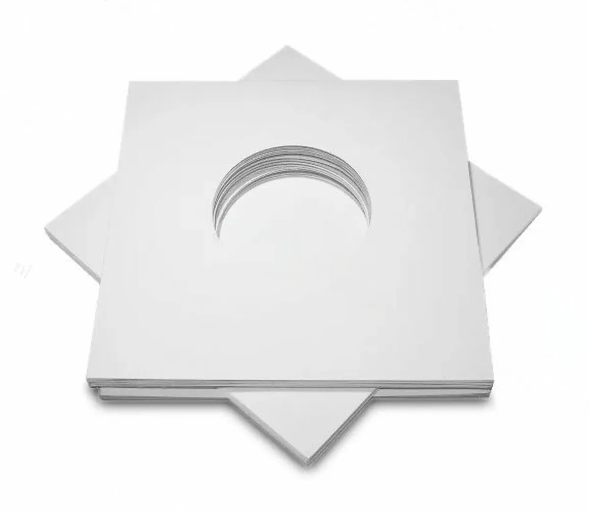 7" White Disco bags Replacement Thick Card Covers - Image 3