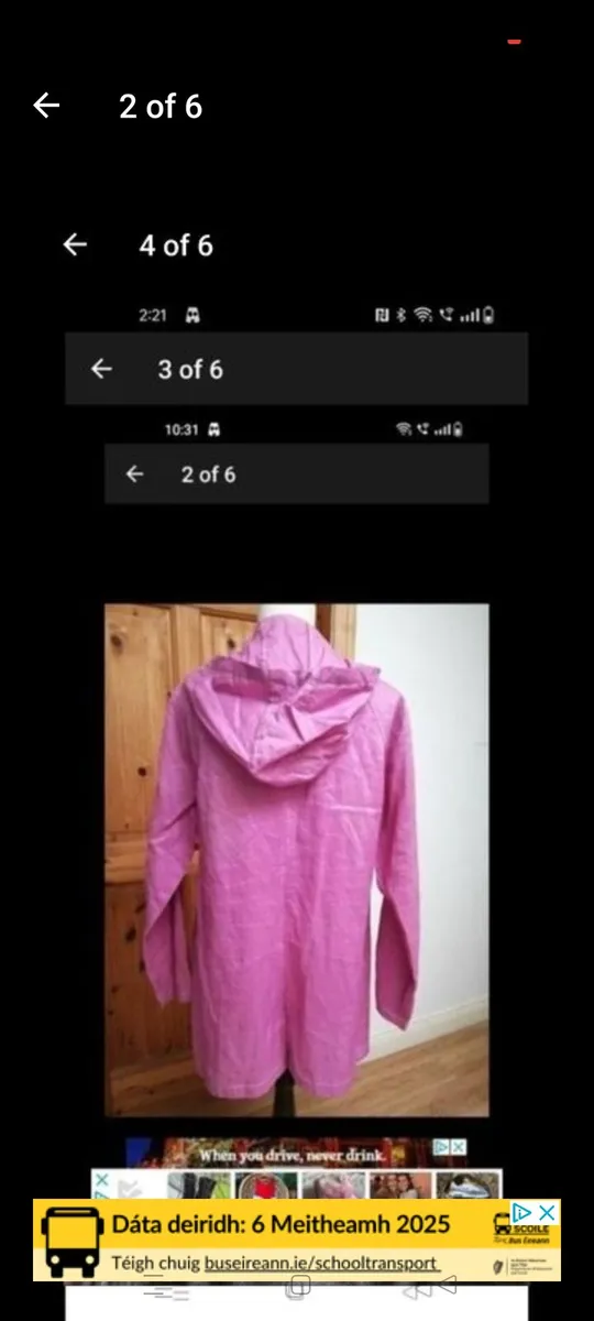 Sasha 100% cotton pink lightweight Jacket, new nev - Image 2