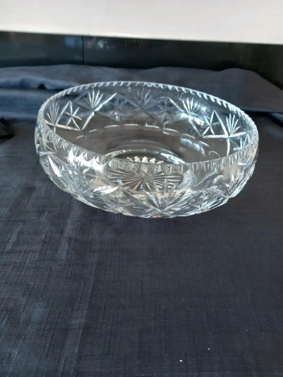 Thomas Webb Lead Crystal Glass Fruit Bowl - Image 1