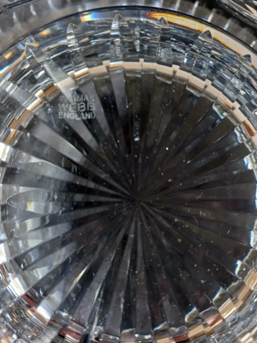 Thomas Webb Lead Crystal Glass Fruit Bowl - Image 3