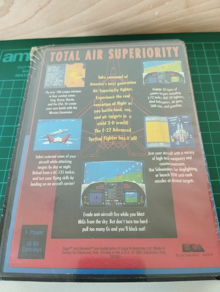 Sega Genesis Game F22 Interceptor Sealed - Image 3