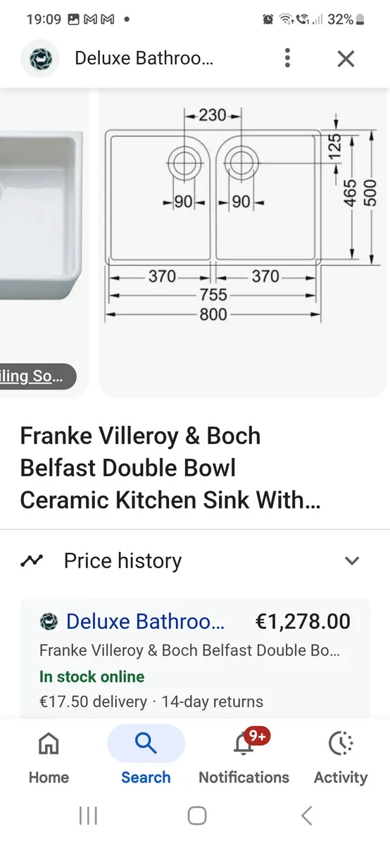 Frankie double Belfast sink - Image 4