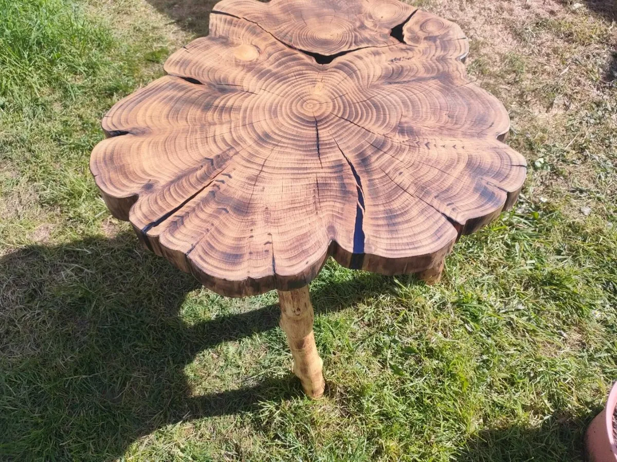 solid wood trunk table - Image 3