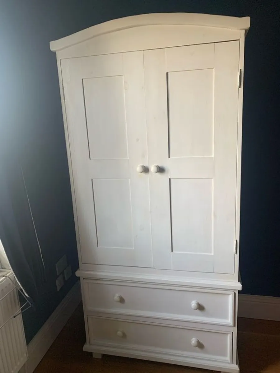 Custom made pine wardrobe - Image 1
