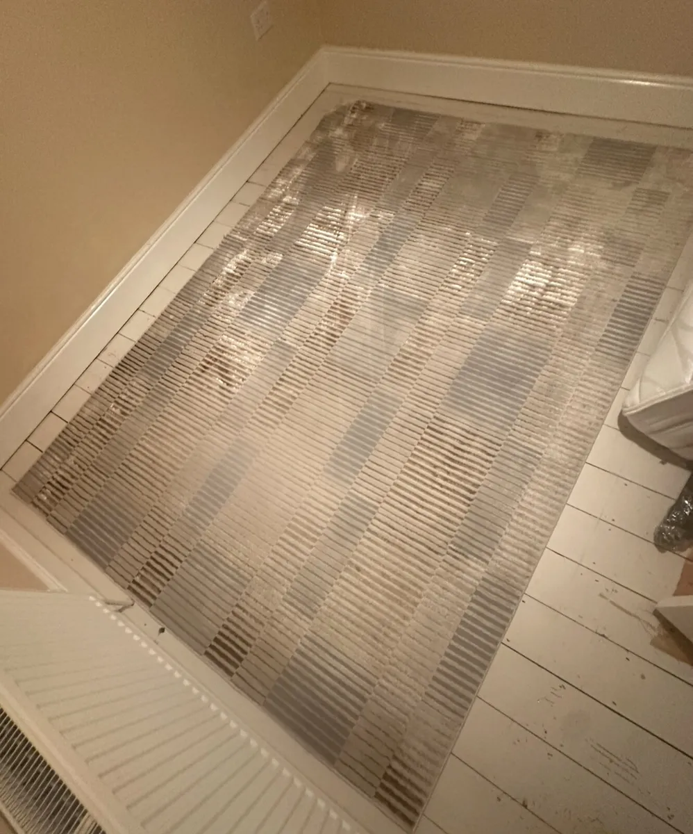 Large Grey and Blue Rug - Image 1