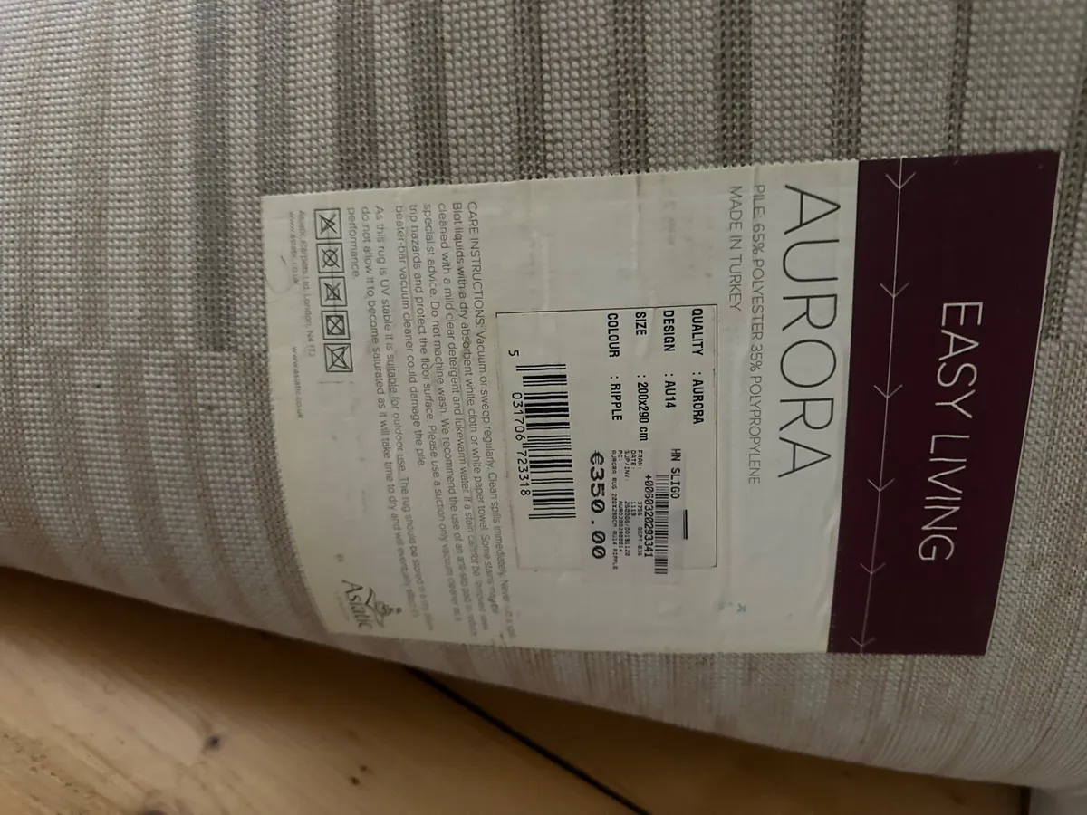 Large Grey and Blue Rug - Image 3
