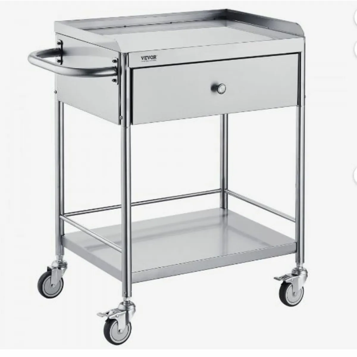 Medical Cart, 2 Layers Stainless Steel - Image 1
