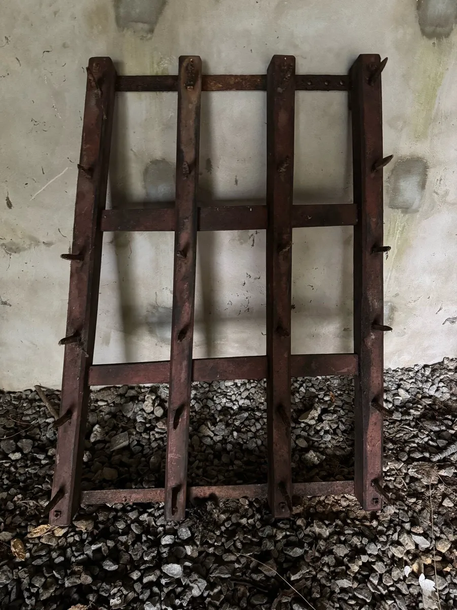 Vintage Pitch Pine Wooden Frame Harrow - Image 2