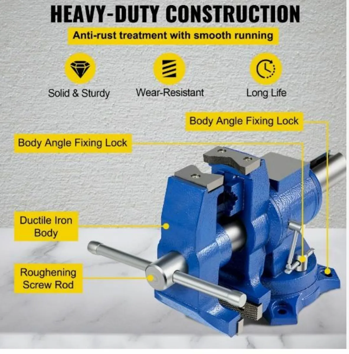 Multipurpose Vise 6-Inch Bench Vise - Image 2