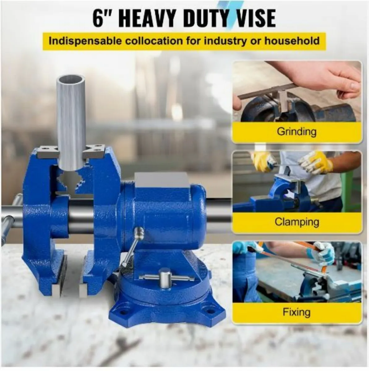 Multipurpose Vise 6-Inch Bench Vise - Image 3