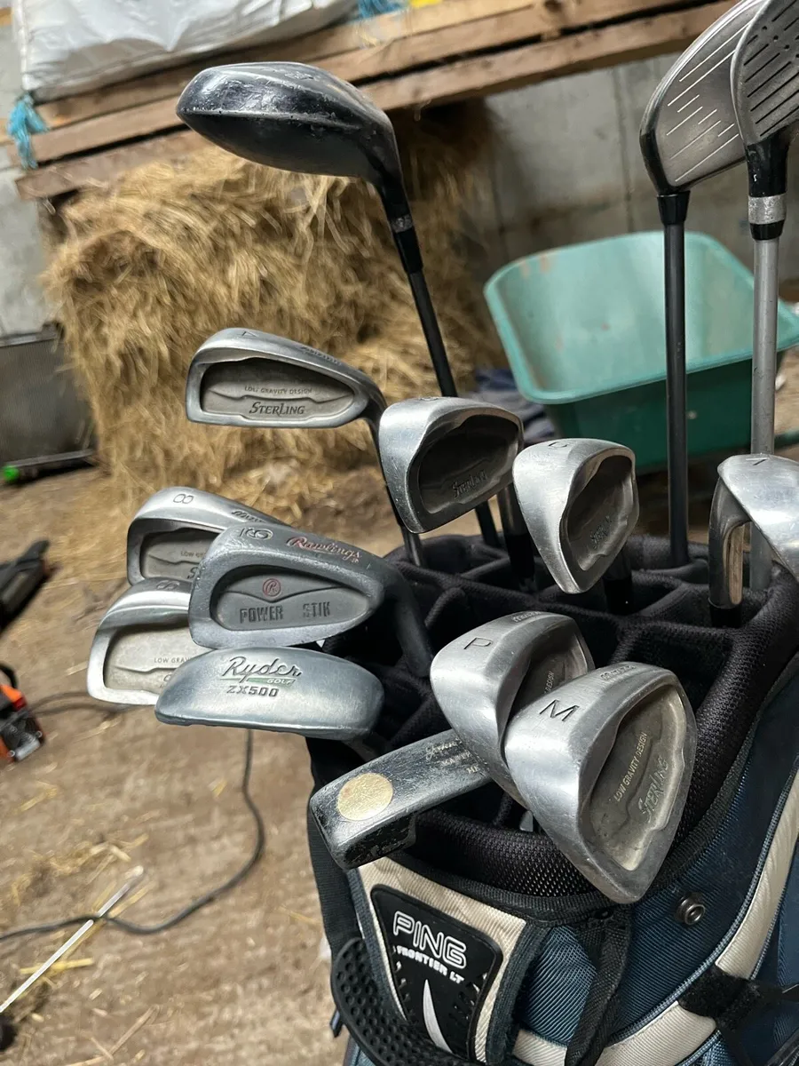 Golf clubs and bag - Image 3