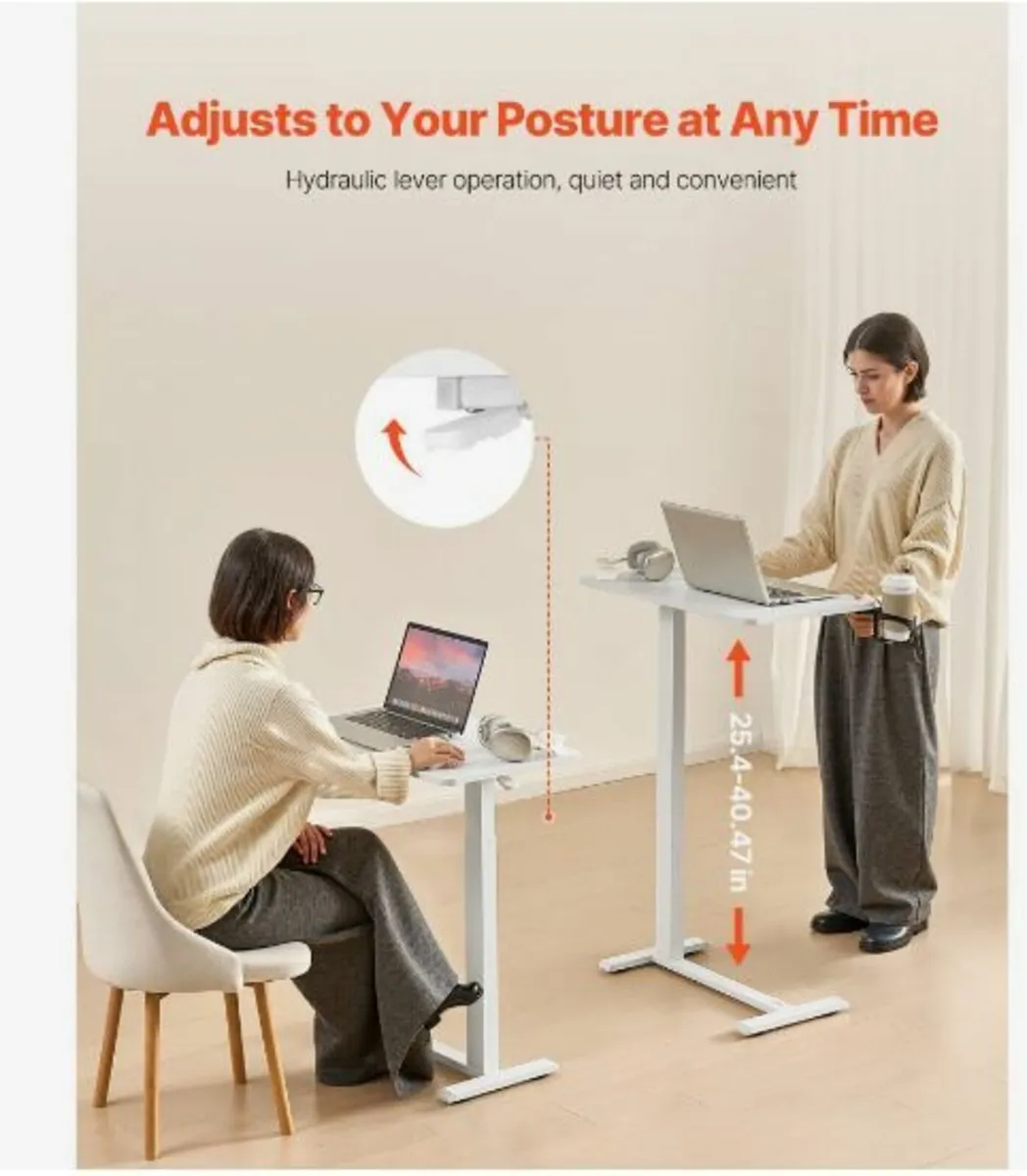 Overbed Table Mobile Bed Side Desk - Image 2