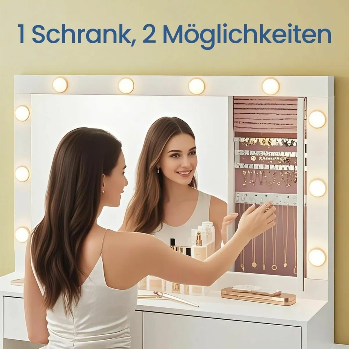 XXL Dressing table LED BULBS Hollywood mirror - Image 3
