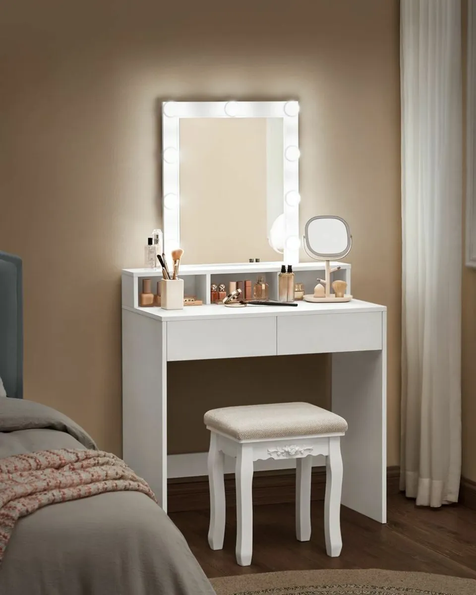 Dressing table with mirror and bulbs LED - Image 1