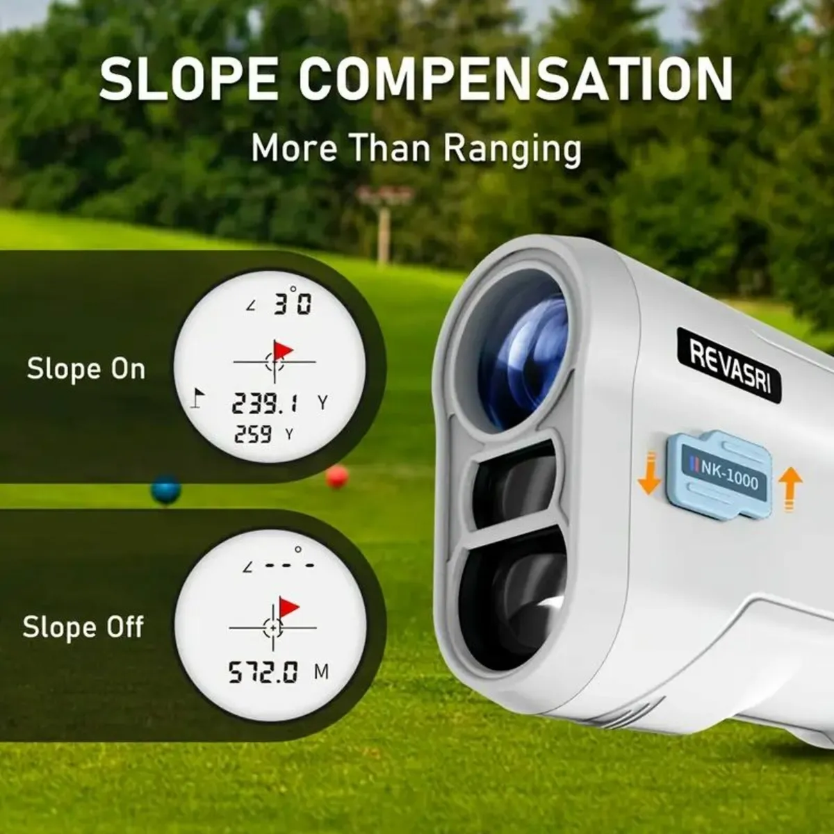 REVASRI Golf Rangefinder with Slope & Pin - Image 2