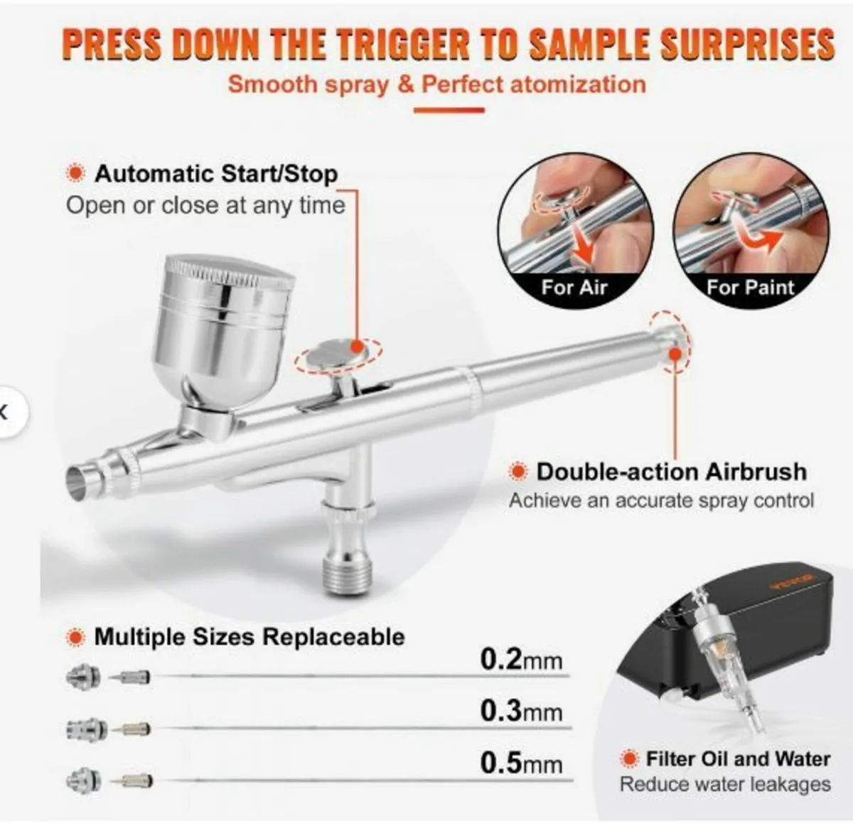Airbrush Kit, Portable Airbrush Set - Image 4