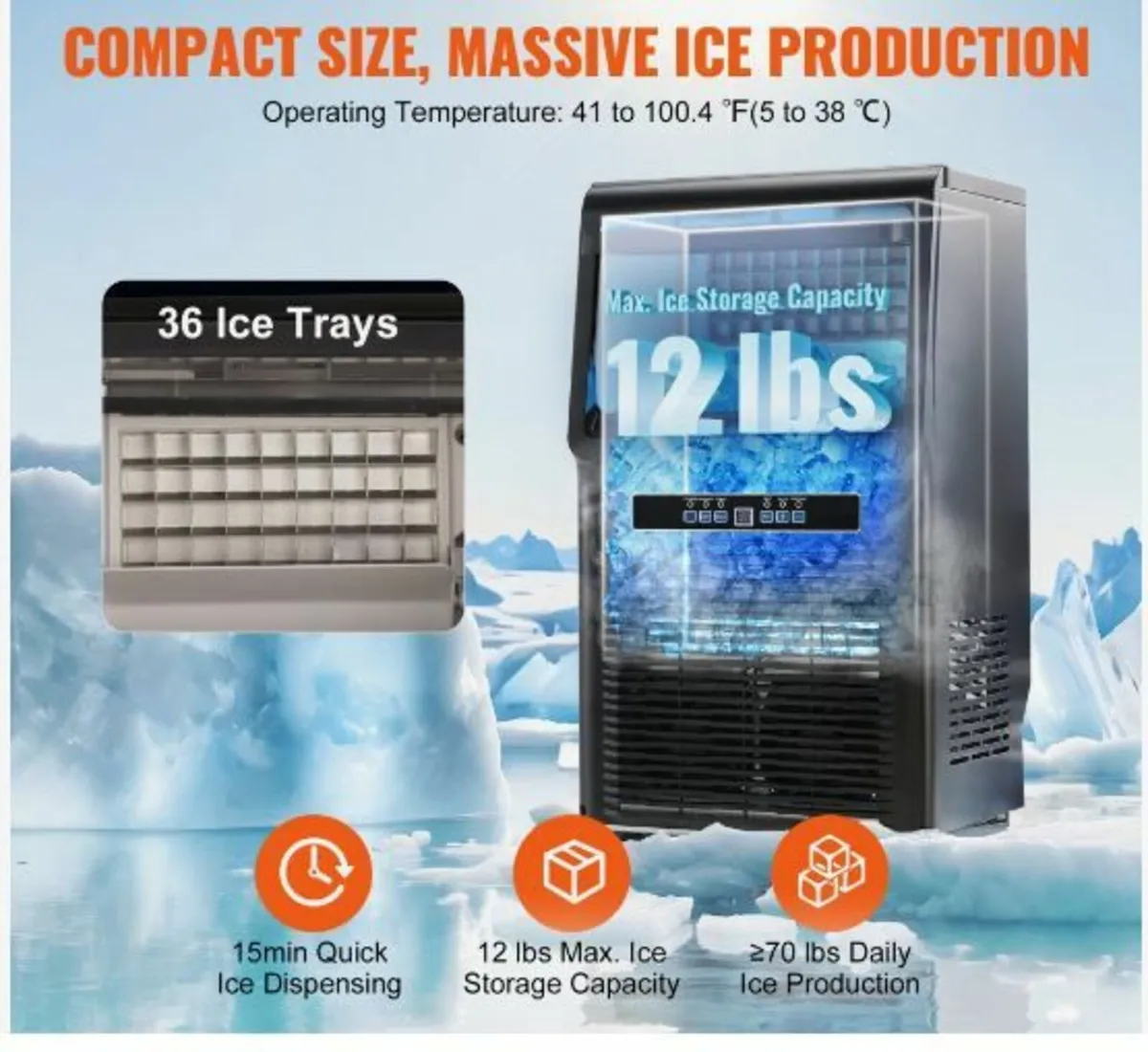 Commercial Ice Maker Freestanding - Image 3