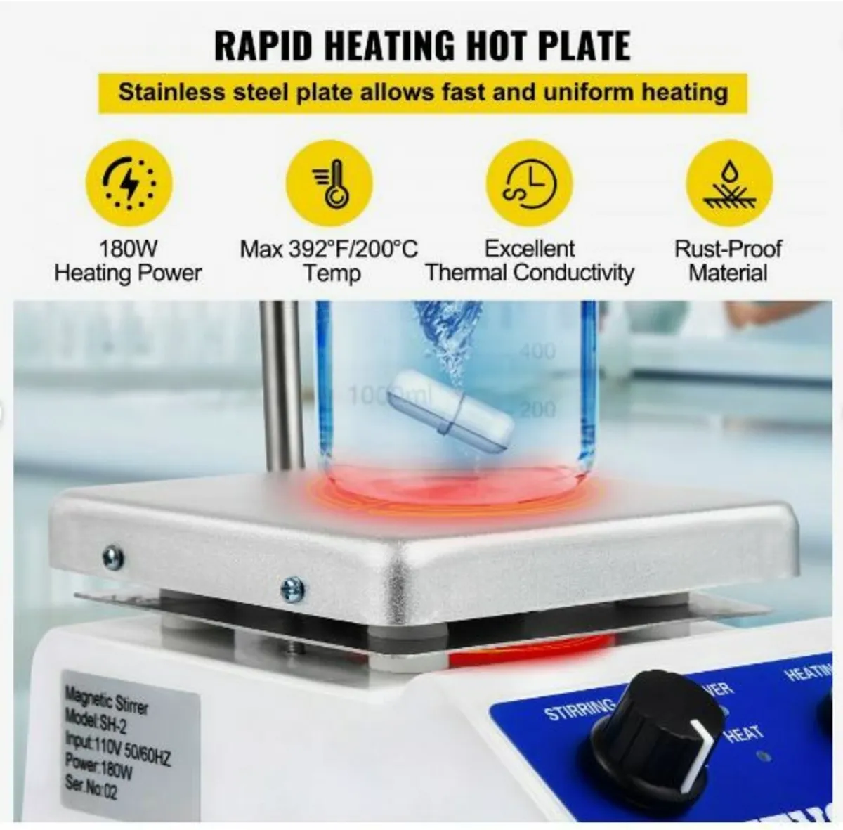 SH-2 Magnetic Stirrer Laboratory - Image 4
