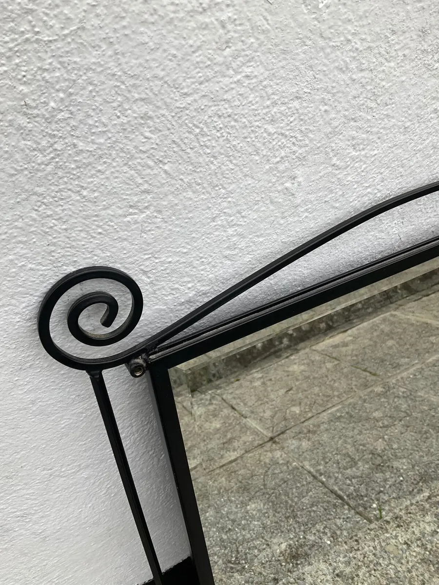 Ornate Cast Iron Mirror - Image 2