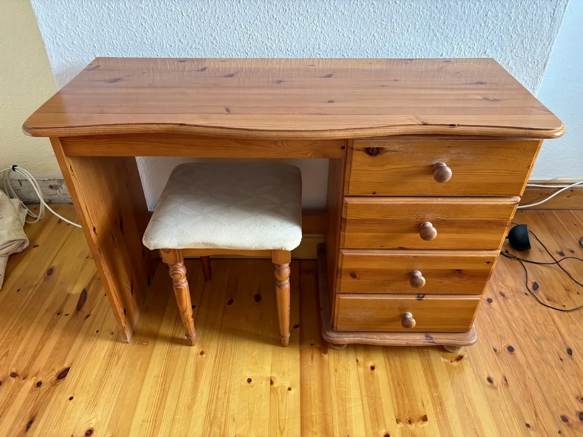 Solid Wood Dressing Table / Desk - Image 1