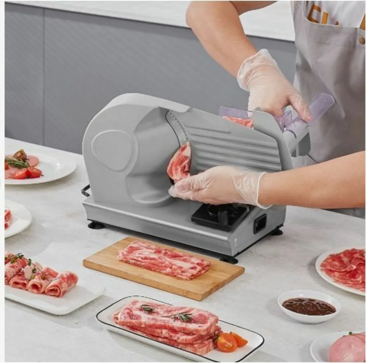 Meat Slicer, 180W Electric Deli Food - Image 4