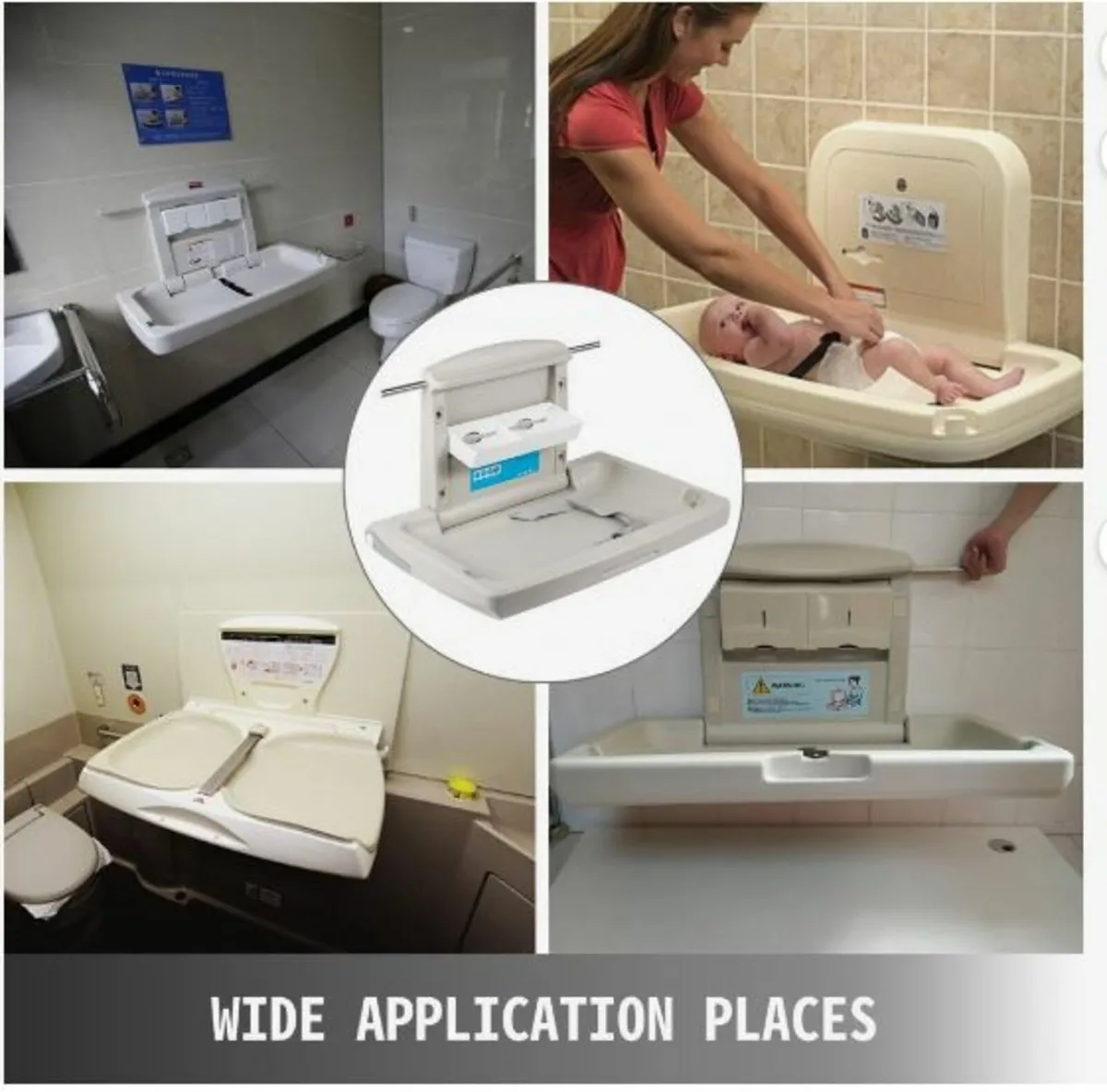 Horizontal Baby Changing Table Wall-mounted - Image 4