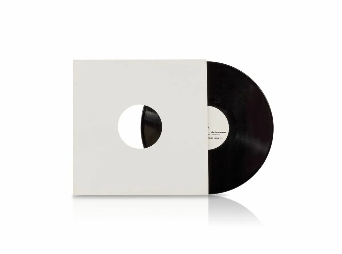12" White Disco-bag Replacement Thick Card Covers - Image 3