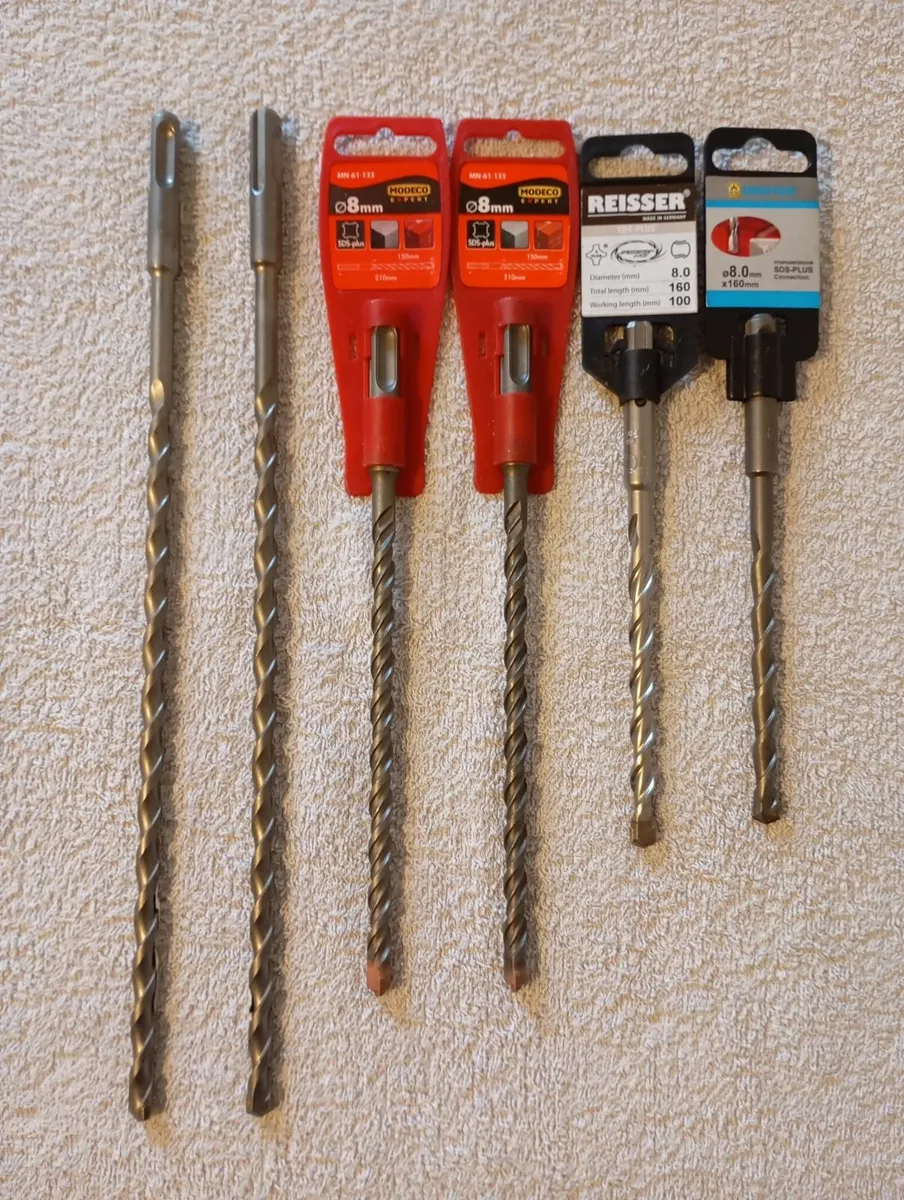 8mm SDS Masonry Drill Bits (New) - Image 1