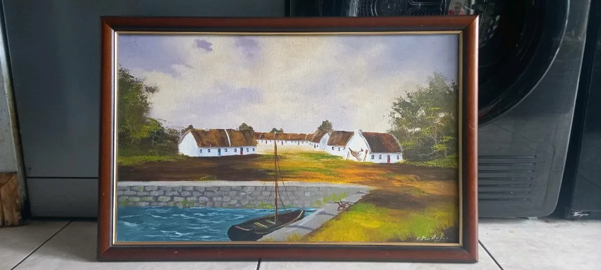 Nice framed and signed painting - Image 1