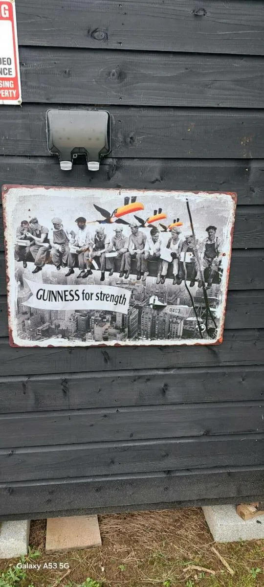 Large Guinness  metal sign - Image 1