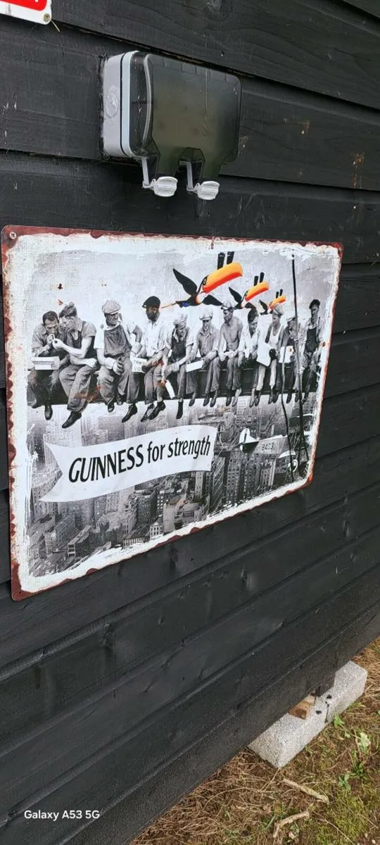 Large Guinness  metal sign - Image 2