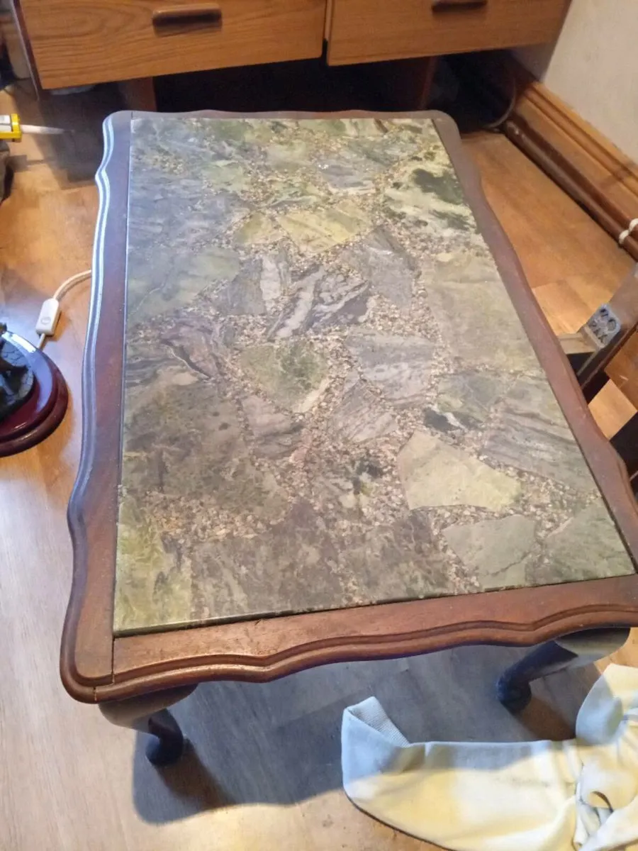 Vintage solid coffee table