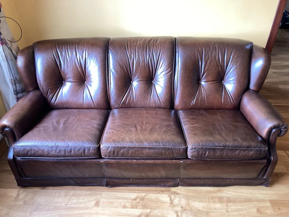 Leather Sofa - Image 1