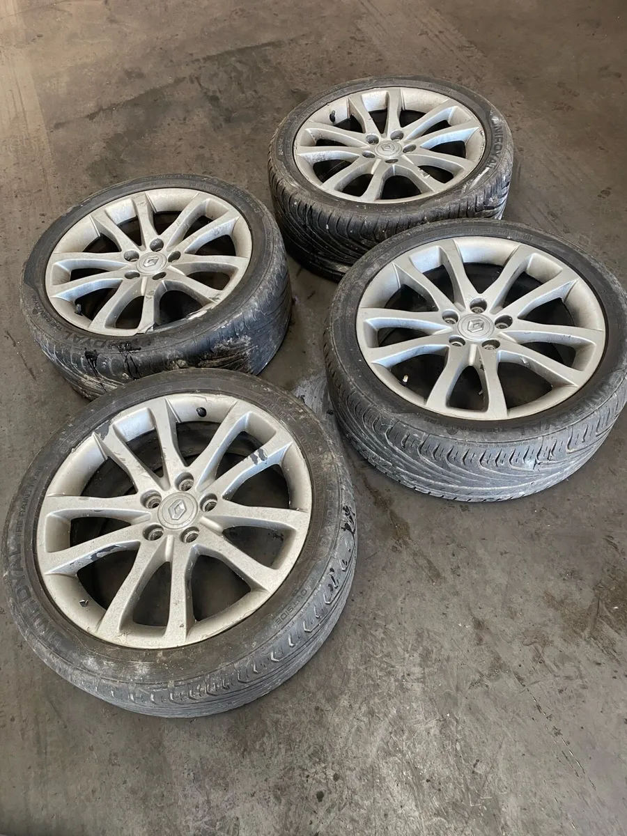 18inch allows with tyres for Renault Laguna - Image 1