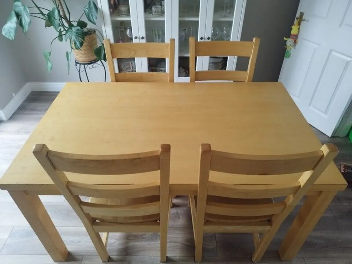 dining table and 6 chairs - Image 2