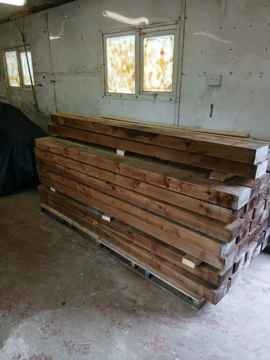 8 *  4" * 2.4m sleepers - Image 2