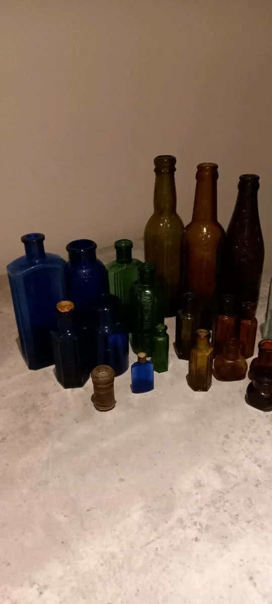 Antique Glass Bottle Collection - Image 2