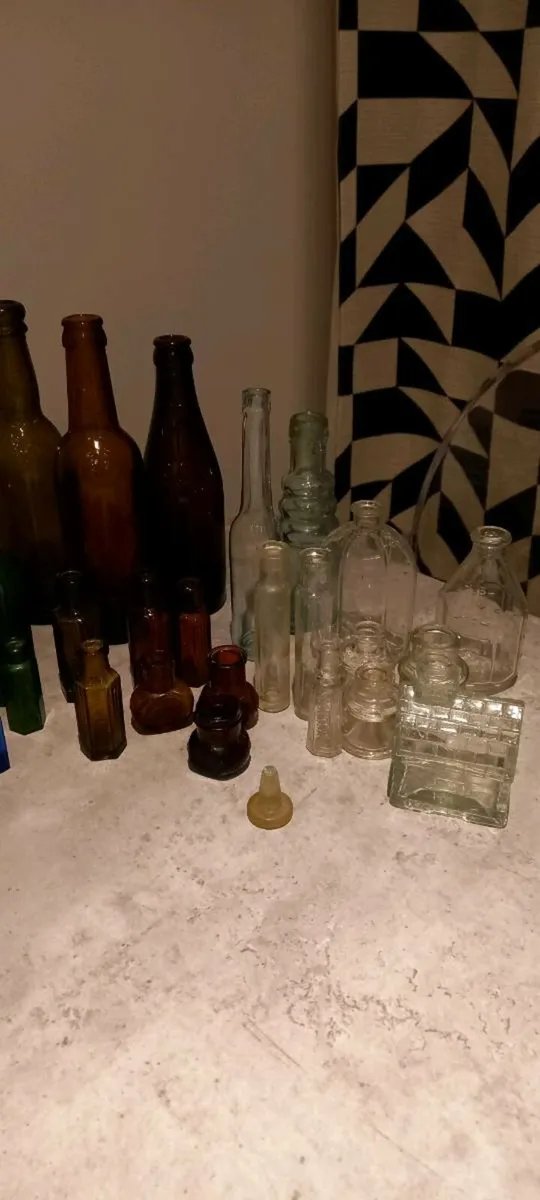 Antique Glass Bottle Collection - Image 3