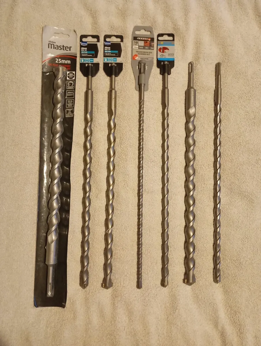 450mm SDS Masonry Drill Bits (New) - Image 1