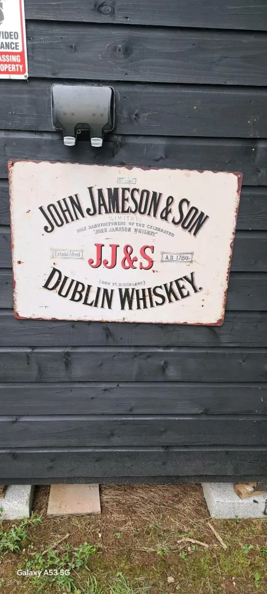 Large  jamson metal sign - Image 1