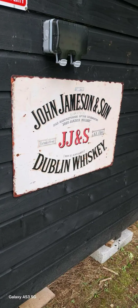 Large  jamson metal sign - Image 2