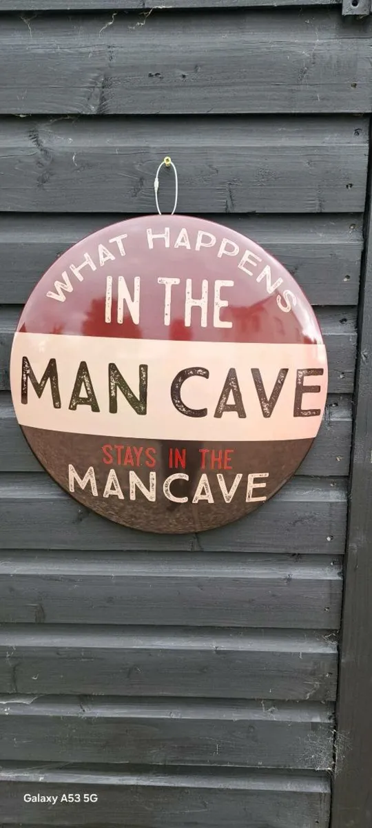 Man cave  metal sign - Image 1