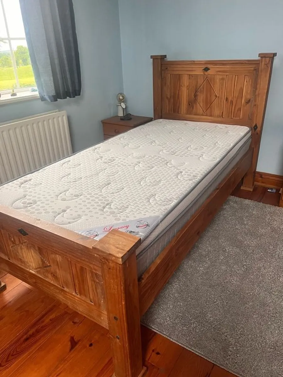 pine bed single 2 identical - Image 2