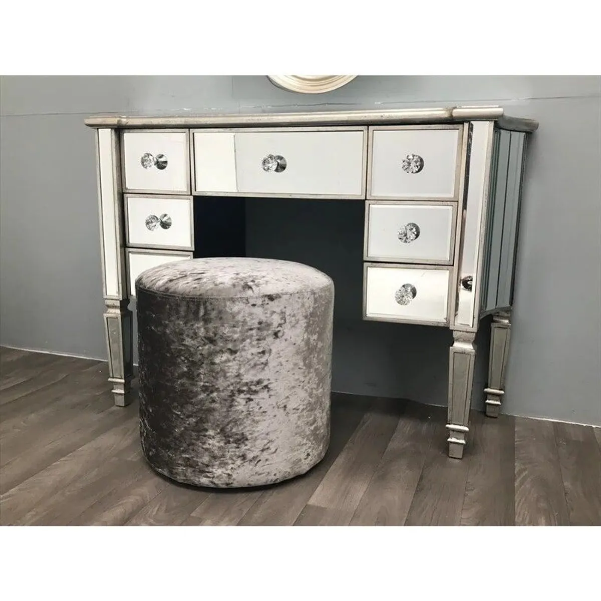 Dressing table - vintage style mirrored - Image 1