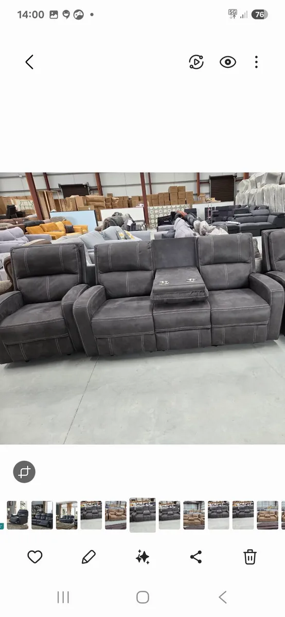 Brand new Ashley 3 plus 2 recliner sofas reduced