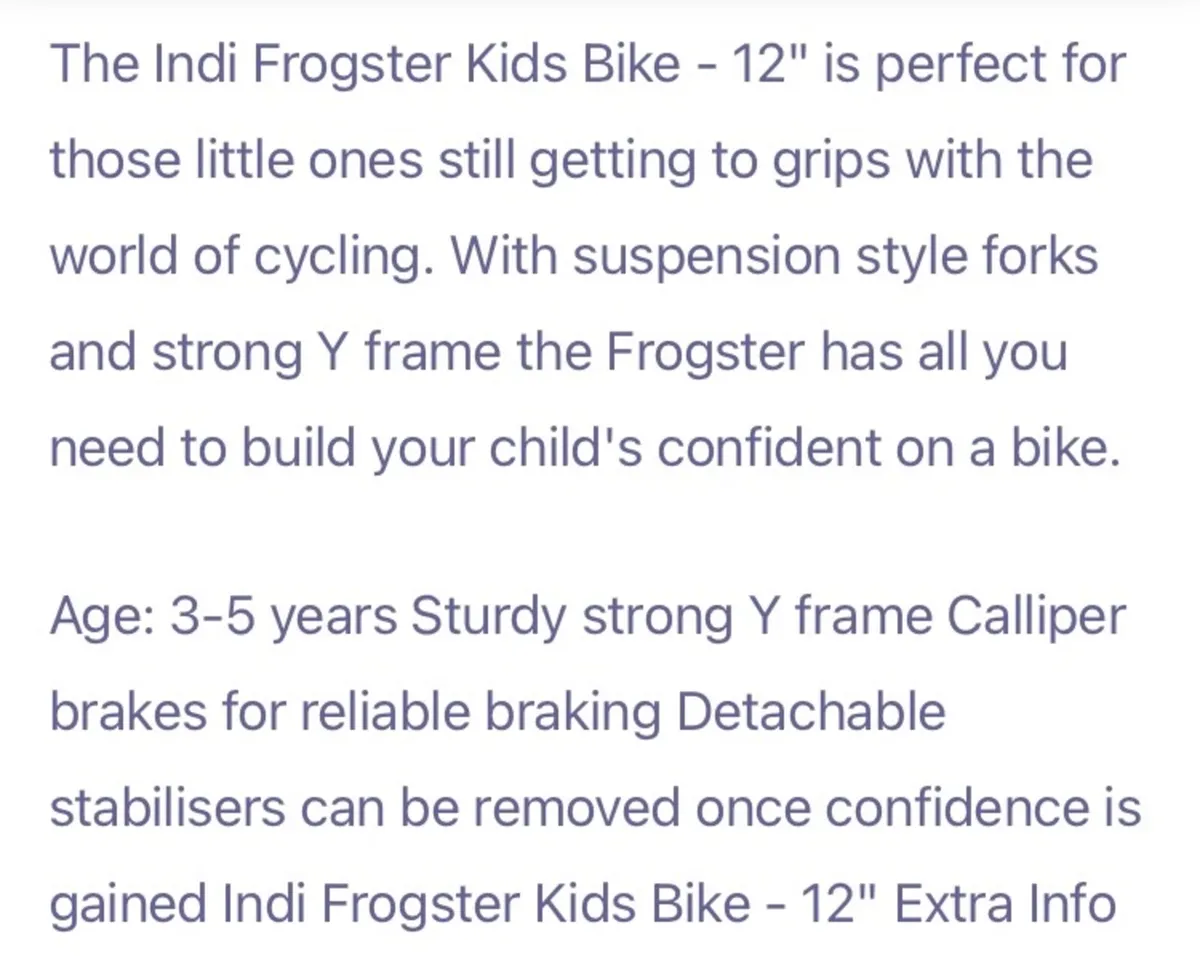 Kids Bike - Image 3